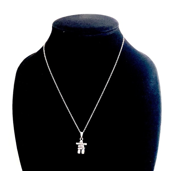 Inukshuk Stone Man Necklace - Picture 3 of 8